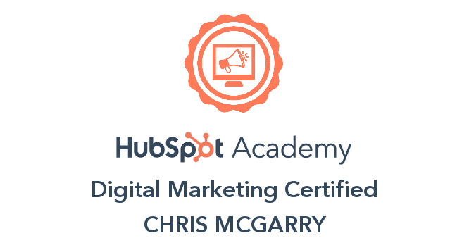 Hubspot Inbound Certified Badge