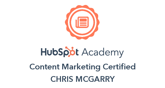 Hubspot Inbound Certified Badge