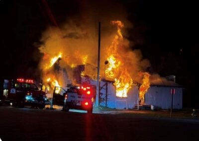 Fire destroys Rich Lake store